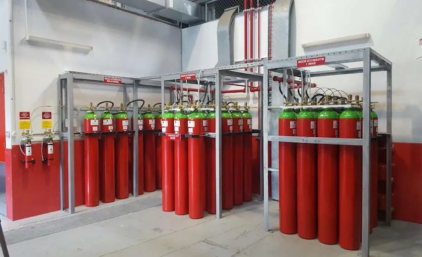 Agnitar Inert Fire Suppression System – IG-541, IG-55, IG-100, IG-01 clean agent cylinders and valves.