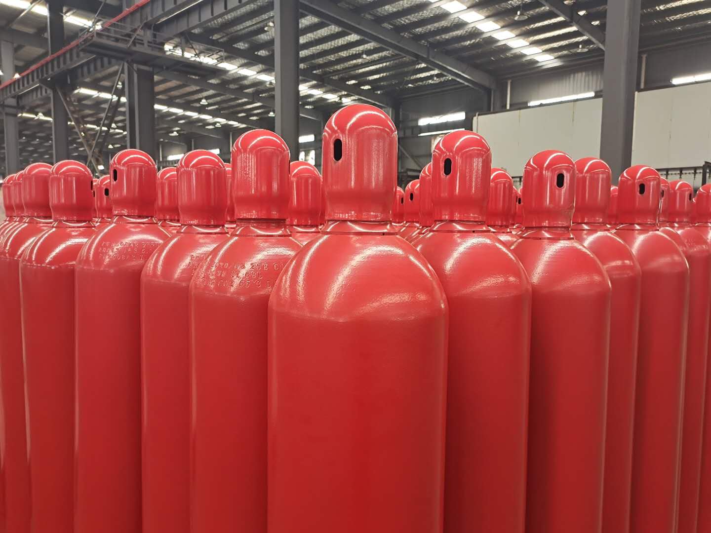 CO2 Fire Suppression System Cylinder -  68 Liters TPED Certified, Pi-Marked
