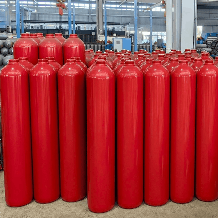 CO2 Fire Suppression System Cylinder -  68 Liters TPED Certified, Pi-Marked